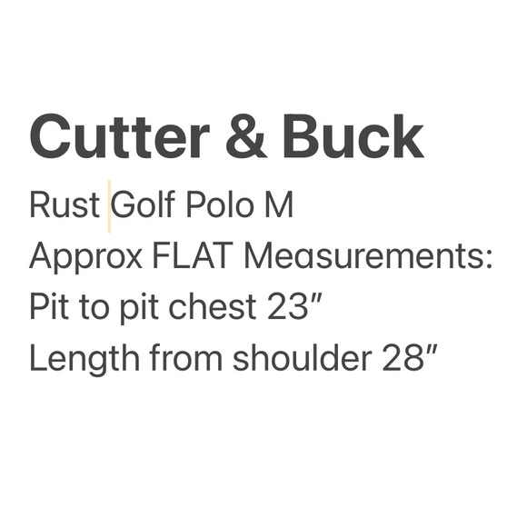 Cutter & Buck Rust Red Golf Polo Shirt M Dry Tech Luxe - Picture 6 of 6